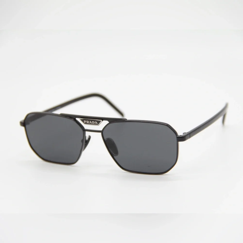 NEW PRADA PR58YS 1AB5S0 SUNGLASSES PRADA SPR 58Y BLACK UNISEX EYEWEAR PR 58YS - Picture 5 of 13